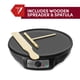thumbnail image 4 of Elite Cuisine ECP-126 Maxi-Matic Máquina eléctrica de crepé, panqueques, pasteles calientes y plancha antiadherente con esparcidor, espátula y recetas, 12 pulgadas, negro, 4 of 5