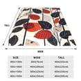 thumbnail image 3 of Salouo Modern Abstract Leaf Pattern Print Bed Blankets,Flannel Blanket Comfortable Air Conditioning Blanket Lightweight Blanket for Sofa Bed Travel & Couch -50"x40", 3 of 8