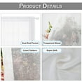 thumbnail image 6 of LAPAMAX Short Window Curtains Set for Kitchen Living Room 2 Panels Rod Pocket Tier Sheer Drapes Waterproof Cafe Curtains,White,33''*36'', 6 of 6