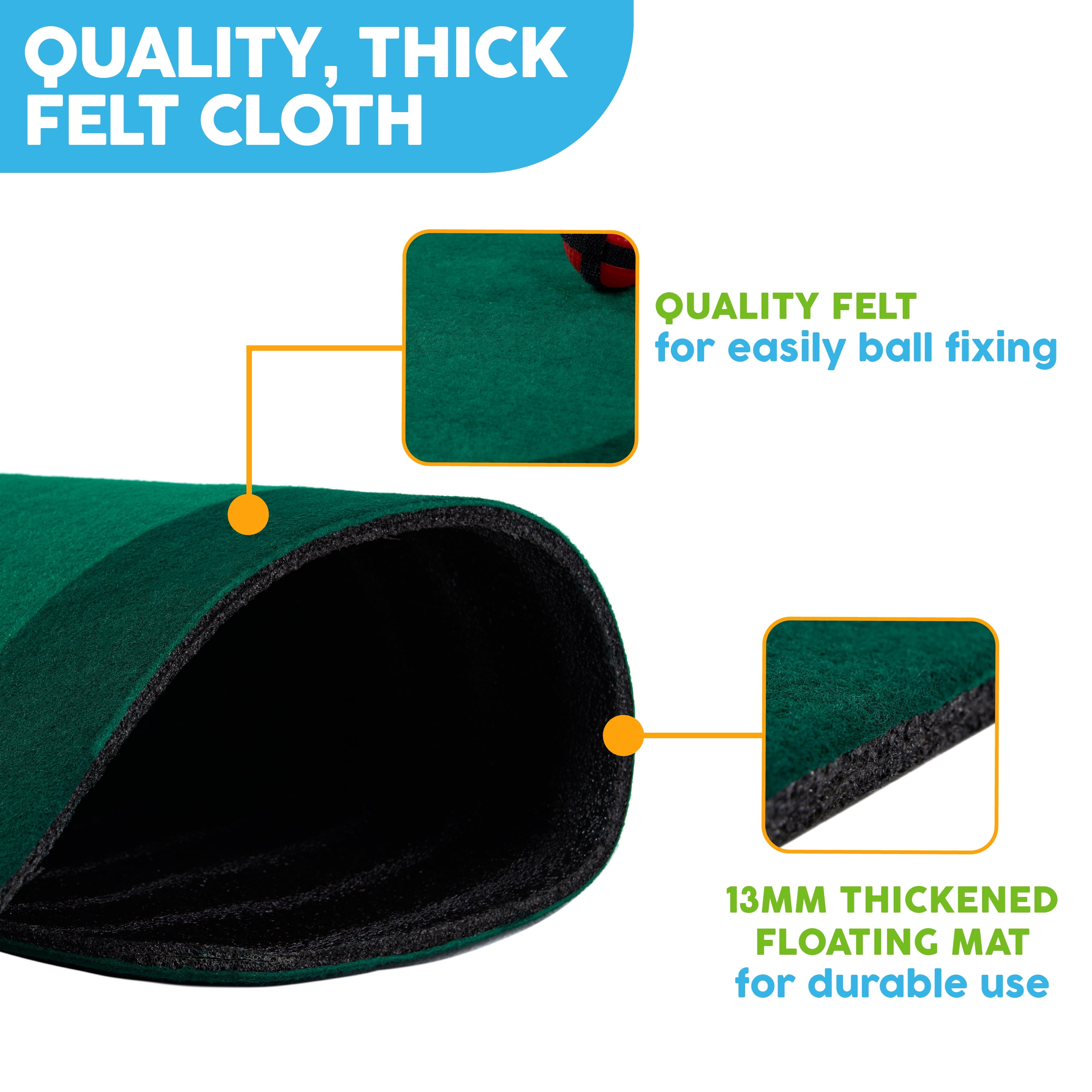 Floating Golf Hitting and Putting Green Mat with Accessories by Big Sky