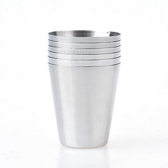 6-Piece Mini Shot Glasses Set – Small Stainless Steel Liquor Cups for Spirits & Tastings