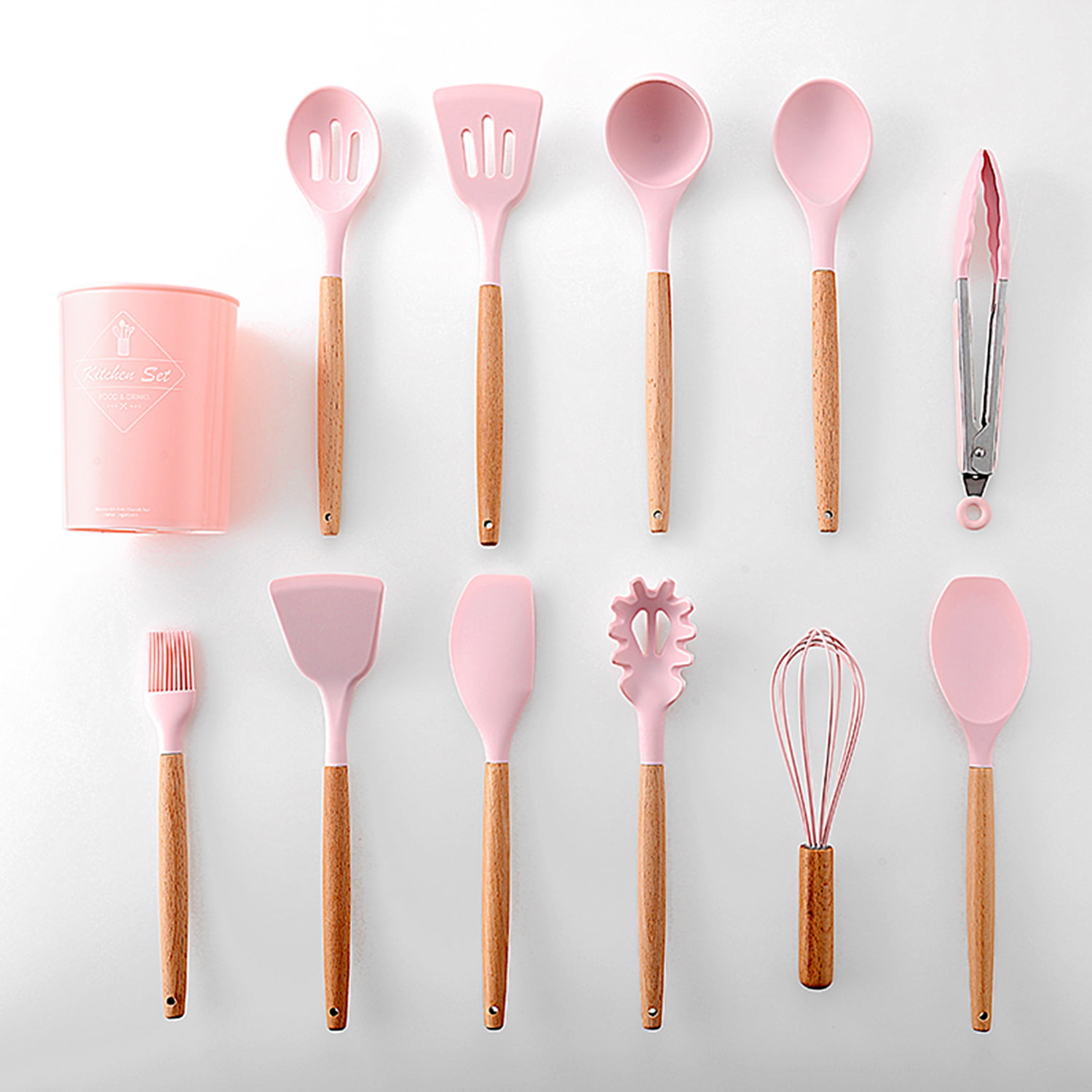 Details about   11 PCs Non-Stick Silicone Cooking Utensils Set with Storage Box Kitchen Tool 