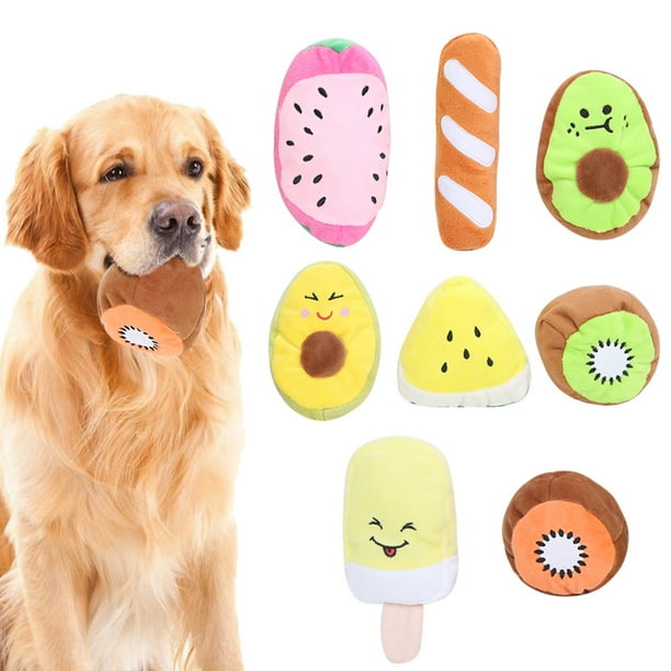 Juguetes de peluche para perros NikouMX 8 piezas de juguetes para perros y cachorros