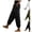 #02 Black, variant on Elastic Waist Joggers for Women Summer High Waist Multi Pocket Cargo Pants Loose Fit Casual Travel Outing Trousers ,L,#02 Army Green