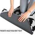 thumbnail image 3 of White and Gray Of Leopard Print Hot Yoga Mat Towel Non Slip for Hot Yoga - Quick-Drying Yoga Mat Cover with 4 Corner Pockets with Travel Bag - Hot Yoga Towel Non Slip 70"x26", 3 of 6