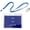 Navy, variant on Clear Plastic ID Card Holder with Neck Lanyard:1CT