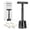 Black Razor with Stand, variant on ZOMCHI Safety Razor for Men&Women with 5 Double Edge Safety Razor Blades, One Blade Safety Razor, Metal Razor Zero Waste – Black