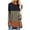 Orange, variant on Blouses for Women,Long Sleeve 2024 Autumn Plus Size Hide Belly Tops to Wear with Leggings Casual Tunics Oversized Sweaters Color Block Print Round Neck T Shirt Loose Pullover Sweatshirts