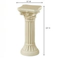 thumbnail image 5 of Corinthian Column Indoor Outdoor Display Pedestal - Statement Decor - Columns Made of Resin - Stand Pedestals - Decorative Roman Statue for Outdoors, Garden - 24 Inches High Small, 5 of 5