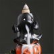 thumbnail image 2 of Resin Halloween Pumpkin Home Decor Ornament Waterfall Backflow Incense Burner Home Office Decorate (Without Incense), 2 of 5