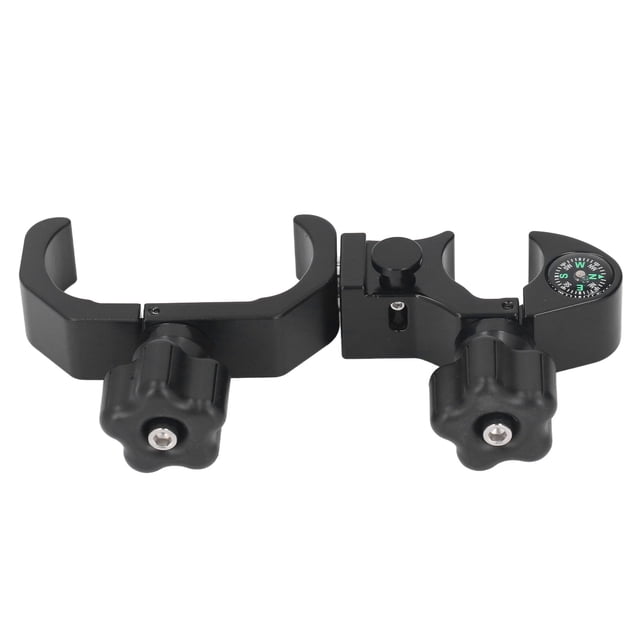 Data Collector Bracket Mount, Aluminum Alloy Easy Using Metal Screw Range Pole Cradle Bracket for Surveying