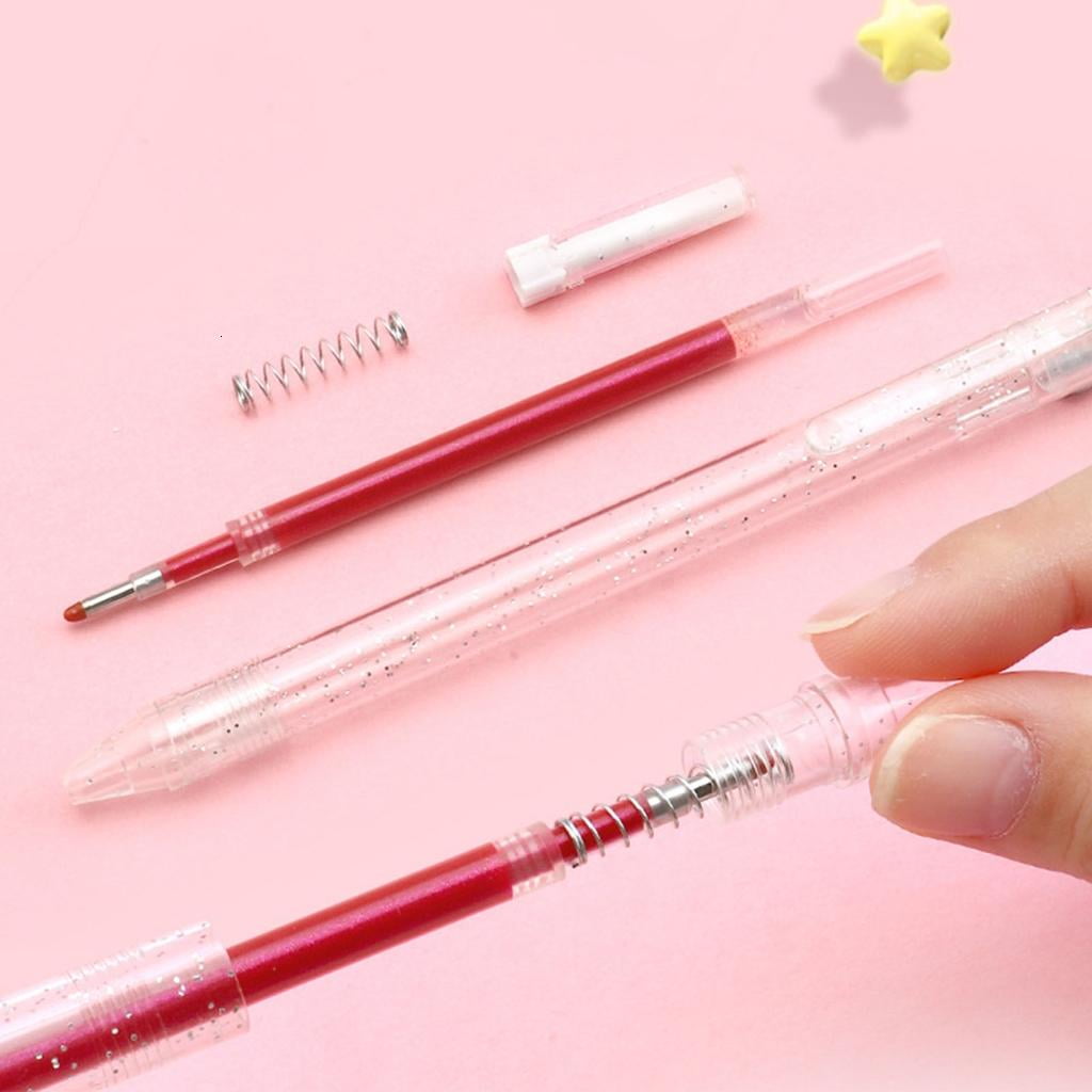 Giaone Retractable Colored Gel Pen Glittering Gel Inks Pen for Scrapbooking Journal