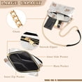 thumbnail image 3 of FORMRS Women Crossbody Purse with Chain Strap Vegan Leather Shoulder Handbag, Gray Bears, 3 of 7