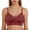 AB251 Wine, variant on Women Solid Color Backless Bra With Thin Straps Push Up Bras Breathable Comfortable Support Bra