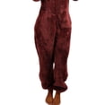 thumbnail image 4 of FASHIONWT Women Zip Terry Wearable Blanket Hoodie Cute Thick Fluffy Union Suits, 4 of 4