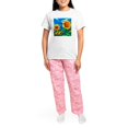 thumbnail image 4 of CafePress - Sunflowers Painting Pajamas - Women's Short Sleeve Print T-Shirt and Pants Light Cotton Pajama Set, 4 of 7