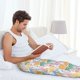 thumbnail image 5 of Fotbe Zebra Colourful Pantalones de Pijama para Hombre, Pantalones de Dormir, Pantalones de Casa con Cintura Ajustable y Bolsillos-Large, 5 of 6