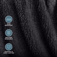thumbnail image 5 of Bare Home Faux Shearling Blanket - Dual Layer - Fluffy & Soft - Lightweight - Twin/Twin XL, Forged Iron Gray, 5 of 7