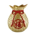 thumbnail image 2 of Jarrón de resina con forma de flor, decorativo, coleccionable, con forma de billetera, para TV. Bendición de oro, 2 of 9