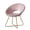 Pink, variant on iooHug Modern Silky Velvet Upholstered Accent Chair with Metal Sled Base.(Blue)