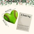 thumbnail image 3 of WMGHA Pocket Hug Gift Bulk Hug Cards with Heart Shape Baseball Softball Basketball Keepsake Exchange Relationship Cards for Athletes and Sports Lovers, Ideal as Inspirational Gift and Decor, 3 of 9