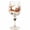 3#Z B, variant on Christmas 3D Wine Glass, Raised Santa Claus Holiday Design with Twisted Stem, Festive Xmas Table Drinkware and Gift, 1 Pc