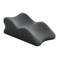 thumbnail image 3 of Almohada para piernas y rodillas, cojín de apoyo para piernas, ergonómico, liviano, suministros portátiles, almohada de espuma viscoelástica, almohada negro, 3 of 8