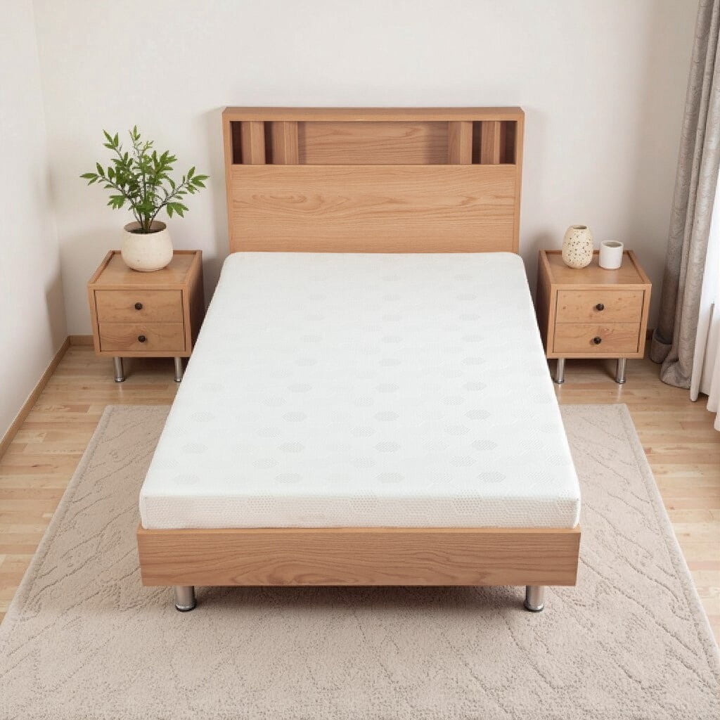 Gewnee 2 inch Twin Mattress Topper,Medium Firm Mattress Fiberglass Free for Kids Bunk Bed and Guest Room,CertiPUR-US Certified
