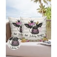 thumbnail image 6 of Farm Cow and Flowers on Wooden Texture Outdoor Pillow Covers Set of 2, Decorative Waterproof Throw Pillow Case, Not Today Heifer Cotton Linen Soft Cozy Cushion Pillowcases, 6 of 6
