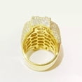 thumbnail image 2 of Gems Jewels 6.00 Ctw Round Cut White Diamond Wedding Anniversary Engagement Doller Sign Hip Hop Band Mens Ring 14K Yellow Gold Plated 925 Sterling Silver 925 Sterling Silver -7, 2 of 3