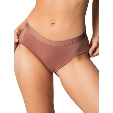 

Single Stitch | Women s Cheeky Underwear | Sustainable Tencel (Nutmeg XS)