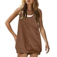 thumbnail image 6 of Tumotour Short Sets For Women Two Piece Matching Casual Sleeveless Tank Top And High Waisted Shorts With Pockets Summer Outfits, 6 of 9