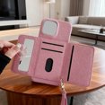 thumbnail image 4 of Klonfd Wallet Leather Card Holder & Hidden Makeup Wallet Phone Comfortable Feel For Pro Wallet, 4 of 4