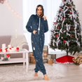 thumbnail image 7 of FORMRS Onesies Pajama for Adults Unisex Hoodie Winter Jumpsuit One Piece Sleepwear, Sizes S-2XL, Christmas Whimsy, 7 of 7
