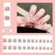 thumbnail image 1 of Heallor-pegatinas de esmalte de uñas de cobertura completa, 24 piezas, gradiente de mármol, envolturas de tira de purpurina, autoadhesivo, decoración de uñas, 1 of 5