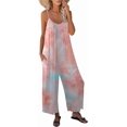thumbnail image 1 of GHSDFBB Combinaison Décontractée Sans Manches à Bretelles pour Femme, Ample, Ajustable, Extensible, Pantalon Long, une-Pièce avec Poches, 1 of 6
