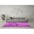 thumbnail image 3 of Ahgly Company Indoor Round Abstract Pink Contemporary Area Rugs, 6' Round, 3 of 4