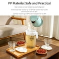 thumbnail image 6 of Oval Fridge Door Pitcher With Lid And Top Spout, Freezer & Dishwasher Safe Plastic Beverage Jug With Measuring Marks For Juice, Iced Tea And Homemade Cold Drinks, 6 of 8