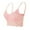 Pink, variant on Mgmyaa Women's Lace Bralette Bras Comfortable Wireless Underwire-Free Support Soft Cup Everyday Bra Delicate Floral Strap Wrap Design