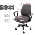 thumbnail image 3 of Fundas de asiento para silla de escritorio de oficina, fundas elásticas para cojín de asiento de silla de ordenador de Jacquard(Verde pino y ciprés)(1 pieza), 3 of 5