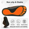 thumbnail image 3 of Barerun Mens Wide Toe Box Diabetic Slippers Adjustable Bedroom House Slippers Elderly Comfort, 3 of 8