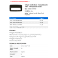 thumbnail image 2 of Tailgate Handle Bezel - Compatible with 1988 - 1999 Chevy K1500 1989 1990 1991 1992 1993 1994 1995 1996 1997 1998, 2 of 2