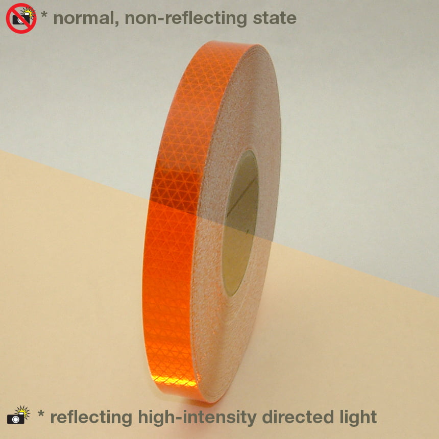 6" x 50'  Roll  All ORANGE   REFLECTIVE CONSPICUITY TAPE 