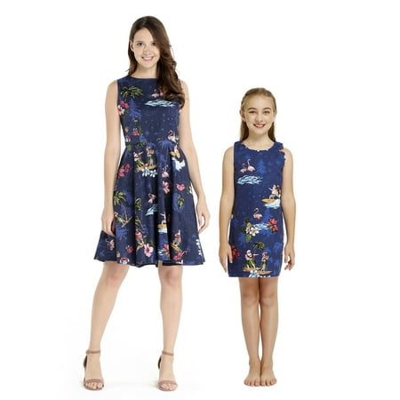 

Matching Hawaiian Mother Vintage Daughter Tank Dress in Christmas Santa in Hawaii