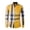黄色, variant on Outdoor 100% Cotton Men's Classic Random Plaid Button-Down Shirt, Long Sleeve with Chest Pocket, Machine Washable-Perfect for Outdoor & Casual Wear