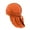 Orange, variant on Pack of 3 Durags Headwrap for Men Waves Headscarf Bandana Doo Rag Tail (White)