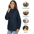 thumbnail image 6 of ZHENWEI Women's Waterproof Rain Jackets Lightweight Packable Raincoats Outdoor Hooded Windbreaker with Pockets, 6 of 6