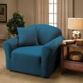 thumbnail image 2 of Jersey Chair Slipcover Blue Floral, 2 of 7