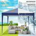 thumbnail image 4 of SANOPY 10'x10' Outdoor Canopy Tent Waterproof Pop Up Backyard Canopy Portable Party Commercial Instant Canopy Shelter Tent Gazebo with 3 Removable Sidewalls & Carrying Bag, 4 of 9