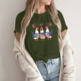 thumbnail image 2 of 4Th Of July Outfits For Women, Short Sleeve Tops Lightweight Soft Casual Summer Outfits Clothes American Flag Shirt Outfits Women Western Fourth Outfit Tank Tops Shirts Tops (L, Army Green) ZMTing, 2 of 4